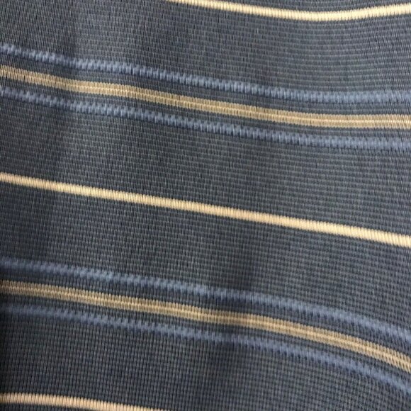 Palmer Golf Polo Shirt Mens Size Large (44) Navy Blue Stripes Collar Polyester - Picture 4 of 10